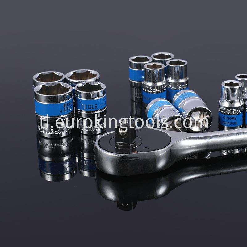 17PCS 1/2" Dr. Metric Hand Socket Set